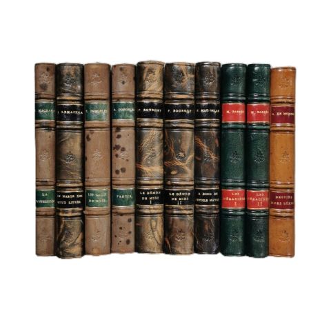 Réunion d'ouvrages du XXe siècle en éditions originales, bibliothèque luxembourgeoise