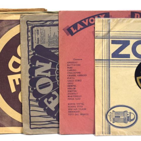 (DISQUES ODÉON) Ensemble de 15 disques 78 tours