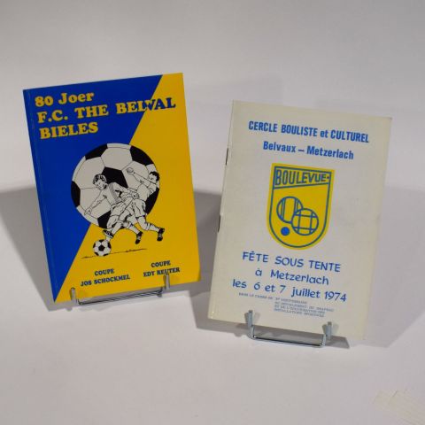 Souvenirs du FC The Belval Bieles et du Cercle bouliste et culturel Belvaux-Metzerlach