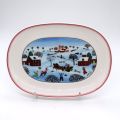 Ensemble "Naïf Christmas" Villeroy & Boch : ravier, assiette carrée et ronde