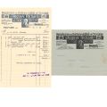 Documents de la Manufacture de Bonbons Richard, Diekirch, 1927 : factures et enveloppe