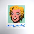 Photographie Polaroid colorée de Marilyn Monroe par A. Warhol, 11x9,5 cm