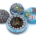 4 BOULES sulfure presse-papier