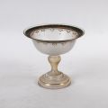 Coupe élégante en verre peint à la main, Allemagne XIXème siècle
