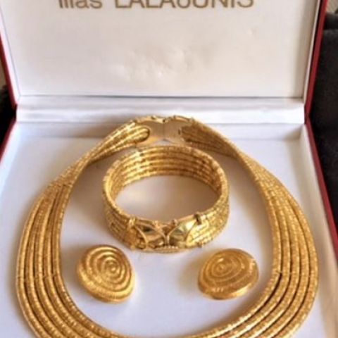 Ilias LALAOUNIS - Parure en or jaune 18/22 cts