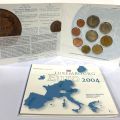 Set of 9 Luxembourg "Euro" coins, Plexiglas edition 2004