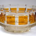Orange engraved circular cup