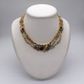 Collier Manfredi en or 18 ct serti de diamants et pierres précieuses