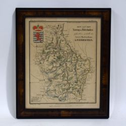 Carte ancienne du Grand-Duché de Luxembourg, édition néerlandaise, par H. REDING, vers 1850