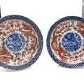 Assiettes en porcelaine datées 1897, époque Guangxu provenant d'une collection prestigieuse