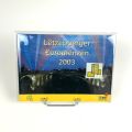 Mappe mit 9 Euro-Münzen 2003 in Plexiglas, Ausgabe Banque Centrale du Luxembourg