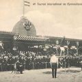 Vier Postkarten vom 4. Internationalen Gymnastikturnier in Luxemburg, um 1910
