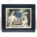 Signed lithograph by Paul Delvaux, "Le Silence," dated 1972, limited edition