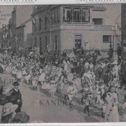 Carte postale commémorative du Blumenfest 1913 à Luxembourg