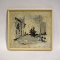 Chaim Rosenthal (1938) - Paysage - Huile sur toile, 1968 - 50 x 45 cm