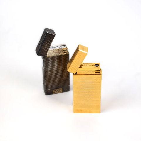Ensemble de 2 briquets rechargeables Diplomat IC Sensor doré et argenté