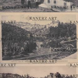 Set of 4 old postcards of the Lameschmühle landscape