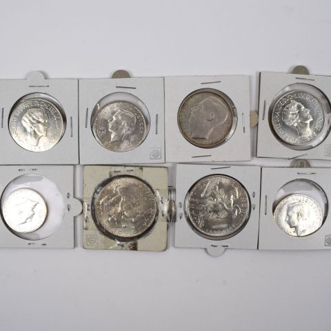 Collection de pièces luxembourgeoises en argent : années 1946 et 1960