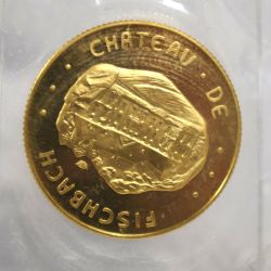 Gold medal from Château de Fischbach for HRH's 80th birthday