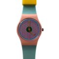 SWATCH LP 100 : collection 1986, modèle DAME "PINK FLAMINGO"