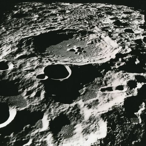 NASA Mission Apollo 11. Vue oblique de la face cachée de la Lune