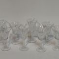 ENSEMBLE de verres en cristal taillé