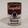 Boîte de conserve signée d'Andy Warhol : Cream of Shrimp Soup exceptionnelle