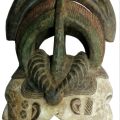 Masque cimier Janus Igbo : rare sculpture d'une beauté intemporelle