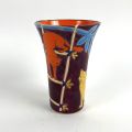 Vase en émaux Longwy, design aux chats par Nicolas De Waël
