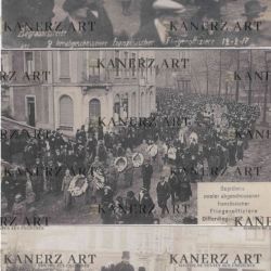 8 cards commemorating the tribute to the French aviator shot down in 1917