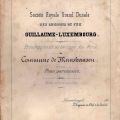 Plan dépliant de la Société Royale Grand'Ducale des chemins de fer Guillaume-Luxembourg, 1869
