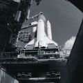 Rare print: NASA, launch pad 39B, shuttle Columbia, mission STS-52