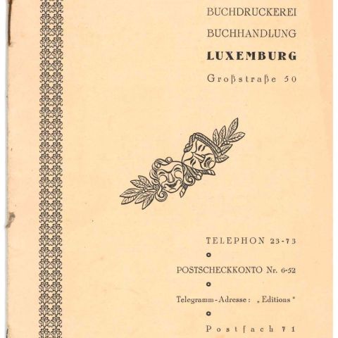 Catalogue P. Linden 1939 : Littérature, imprimérie et état remarquable de conservation