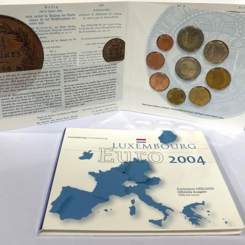 Pochette de 9 pièces Euro Luxembourg 2004, édition Banque Centrale