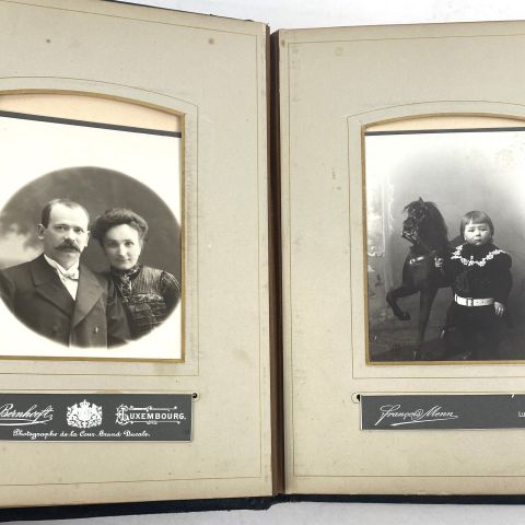 Album de famille luxembourgeois : photos de Bernhoeft, Menn et Brandebourg fils