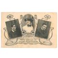 Postkarte mit Prominenten aus dem Kabarett: Fritz und Anni Servos, 1907