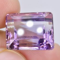 Gorgeous natural Ametrine 17.02 Ct, octagonal cut, GFCO Swiss certificate