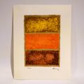 Othon Neuens (1944) : Composition, sérigraphie signée et numérotée 181/300, éditée pour IP Communication