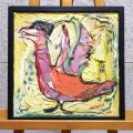 "Froid de canard" by Joël Crépin: Art brut work, signed and dated