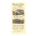 Advertising flyer for the Garage du Parc in Mondorf, 1930s, Luxembourg