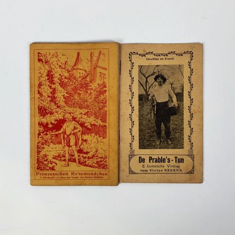 Deux pièces de théâtre : De Prable's-Tun et Prnzesschen Ro'semendchen, 1922-1925