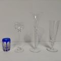 Ensemble de diverses séries de verres en cristal non signés