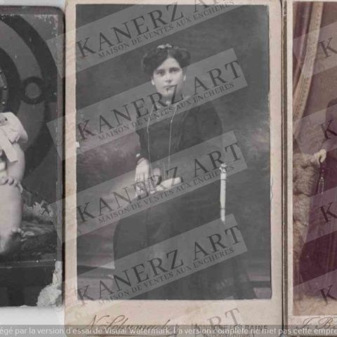 Photographies carte de visite, portraits de qualité vers 1900 à Metz