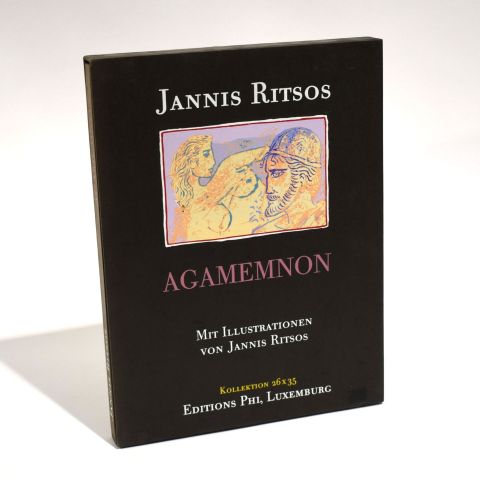 Agamemnon illustré par Jannis Ritsos, édition limitée et signée, exemplaire rare