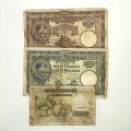 Set of 8 Belgian banknotes, various conditions and years