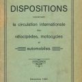 Internationale Verkehrsregeln für Fahrzeuge 1922: Luxemburg, Imprimerie Bruck, 39 Seiten