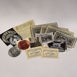 Dokumente und Fotografien der Kegelfabrik Louis Biren