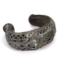 Bracelet Bamoun en bronze du Cameroun, diamètre 19,5 cm