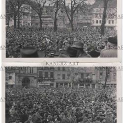 Collection de cartes photo d'un rassemblement au Knuedler en 1944 ou 1945