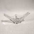 Superbe coupe en cristal signée DAUM, milieu du XXe siècle, longueur 26 cm